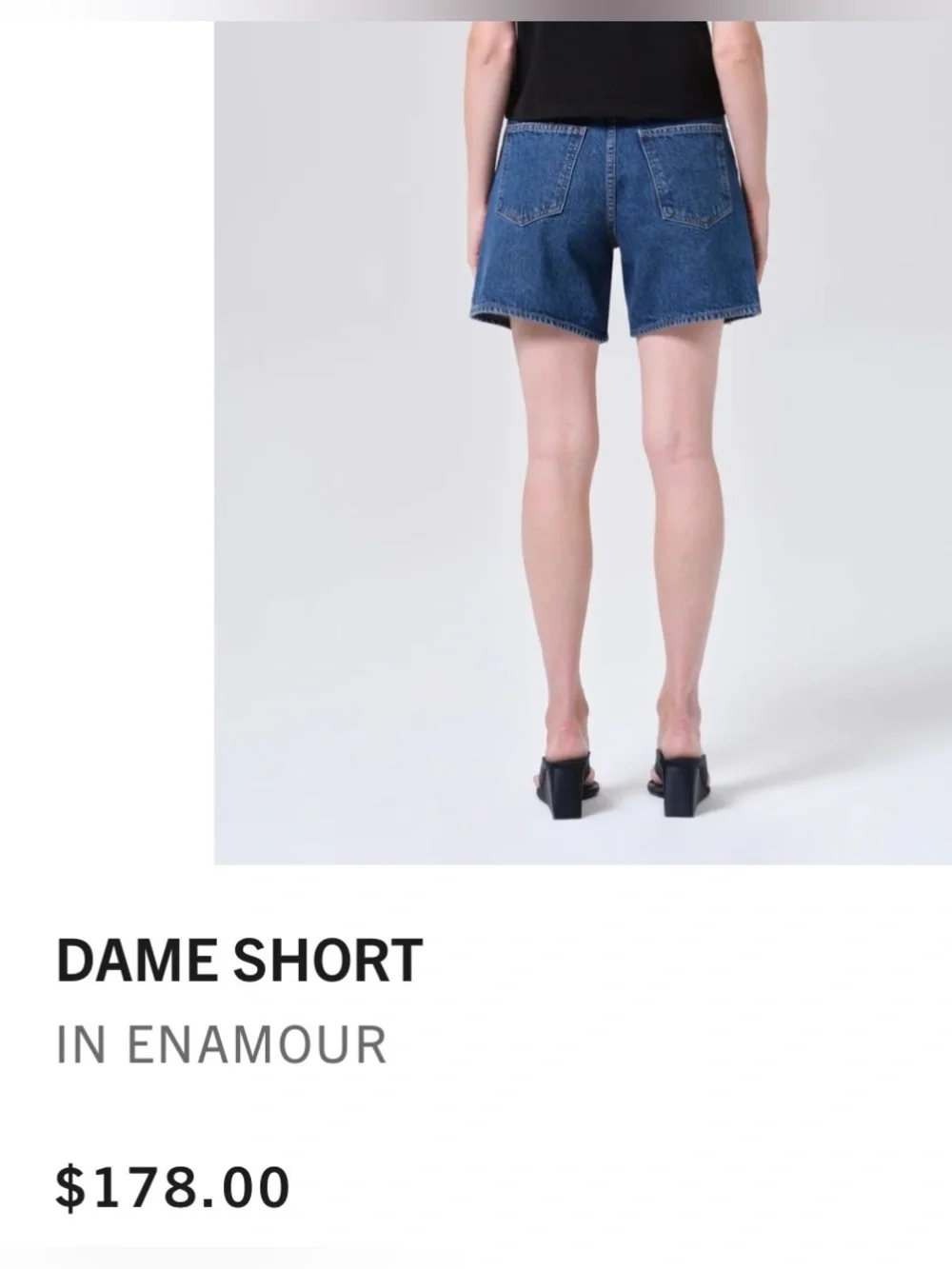 Agolde Dame Short High Rise Baggy Size 33 NWT